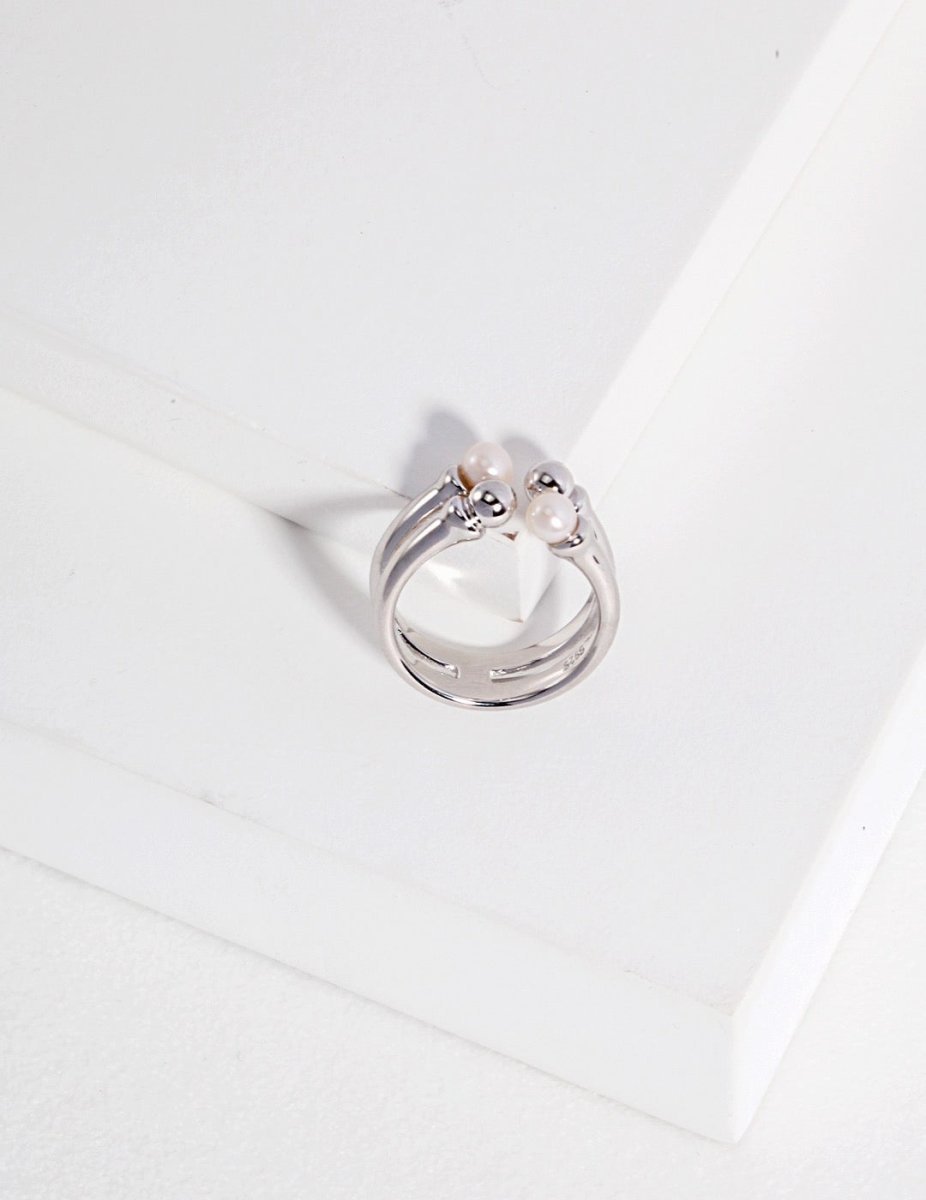 Akoya Pearl s925 Sterling Silver Rings | Mix Mix Style-Mix MIx Style
