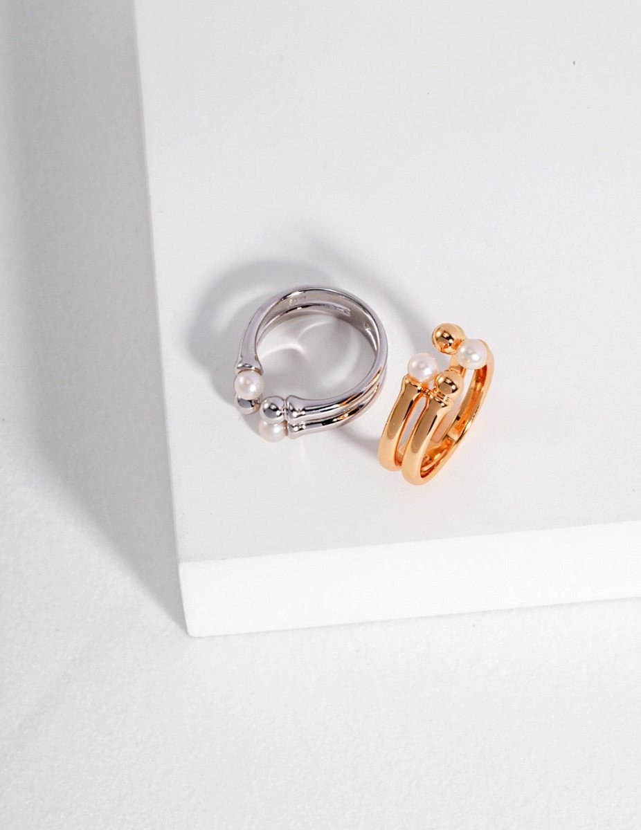 Akoya Pearl s925 Sterling Silver Rings | Mix Mix Style-Mix MIx Style