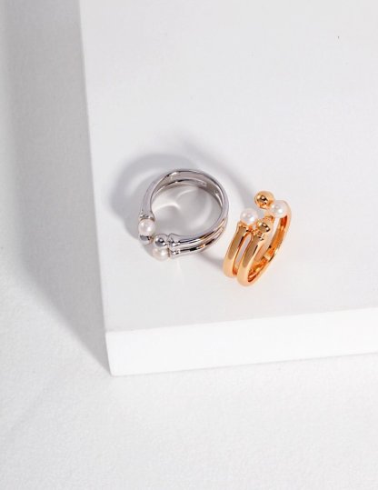 Akoya Pearl s925 Sterling Silver Rings | Mix Mix Style-Mix MIx Style
