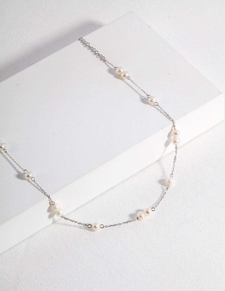 Simple and Classic Freshwater Pearl Necklace | Mix Mix Style-Mix MIx Style