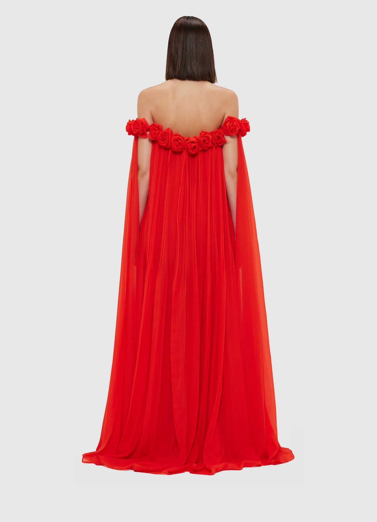Draped Floor Length Dress