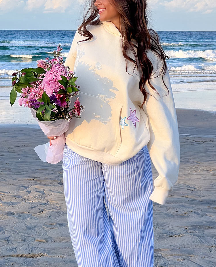 Cream Star Hoodie