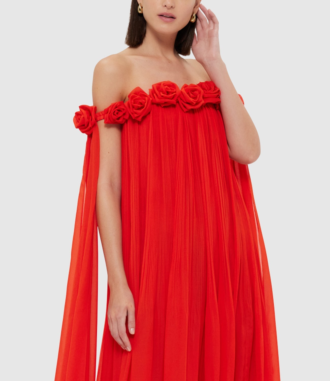 Draped Floor Length Dress