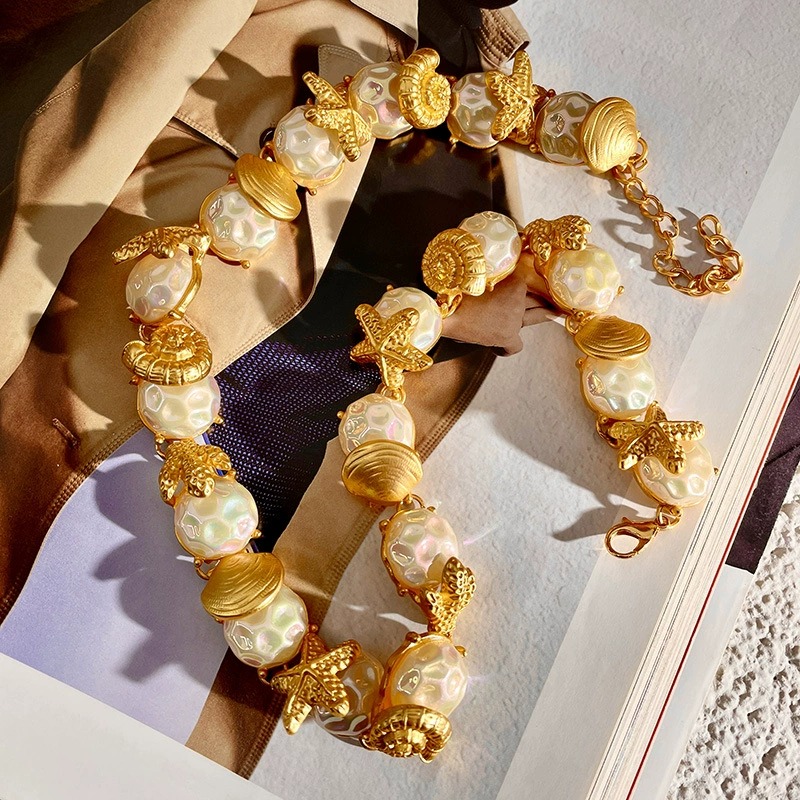 Starfish Pearl Necklace