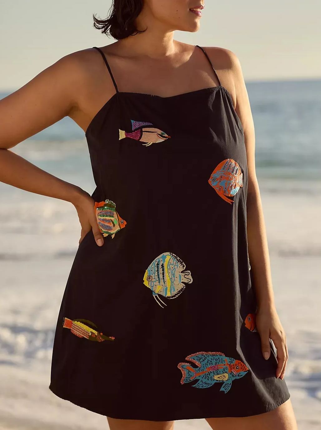 Sea Life Printed Mini Dress