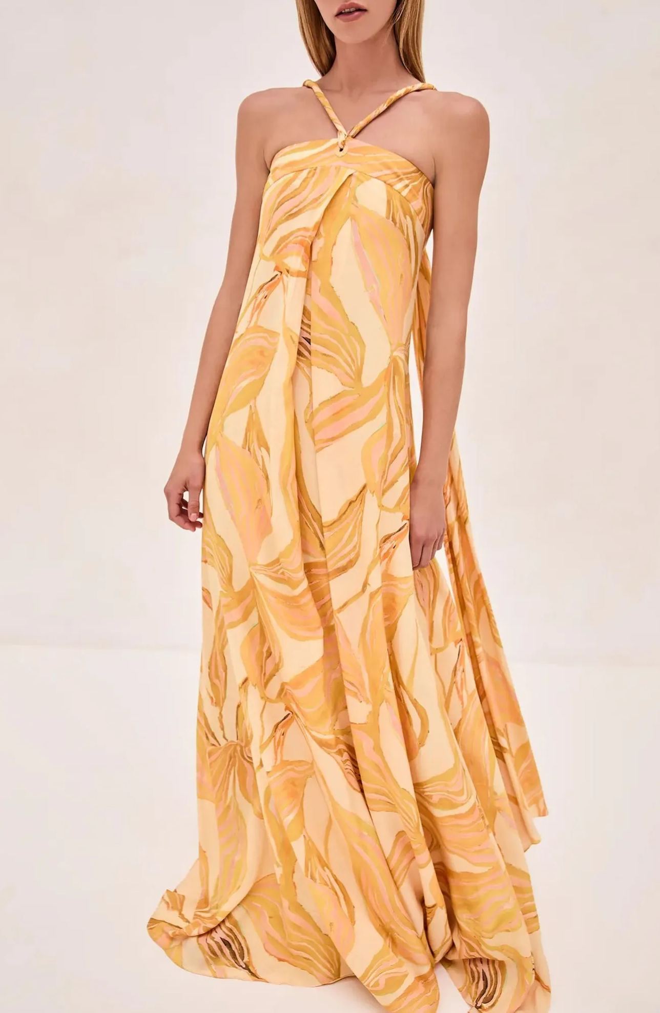 Halter Flowing Maxi Dress