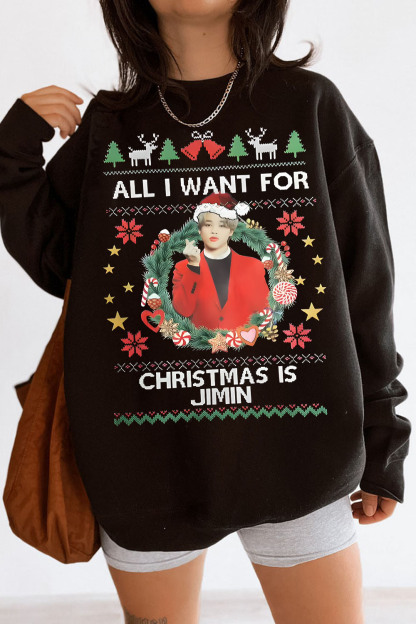 Jimin Christmas  sweatshirt