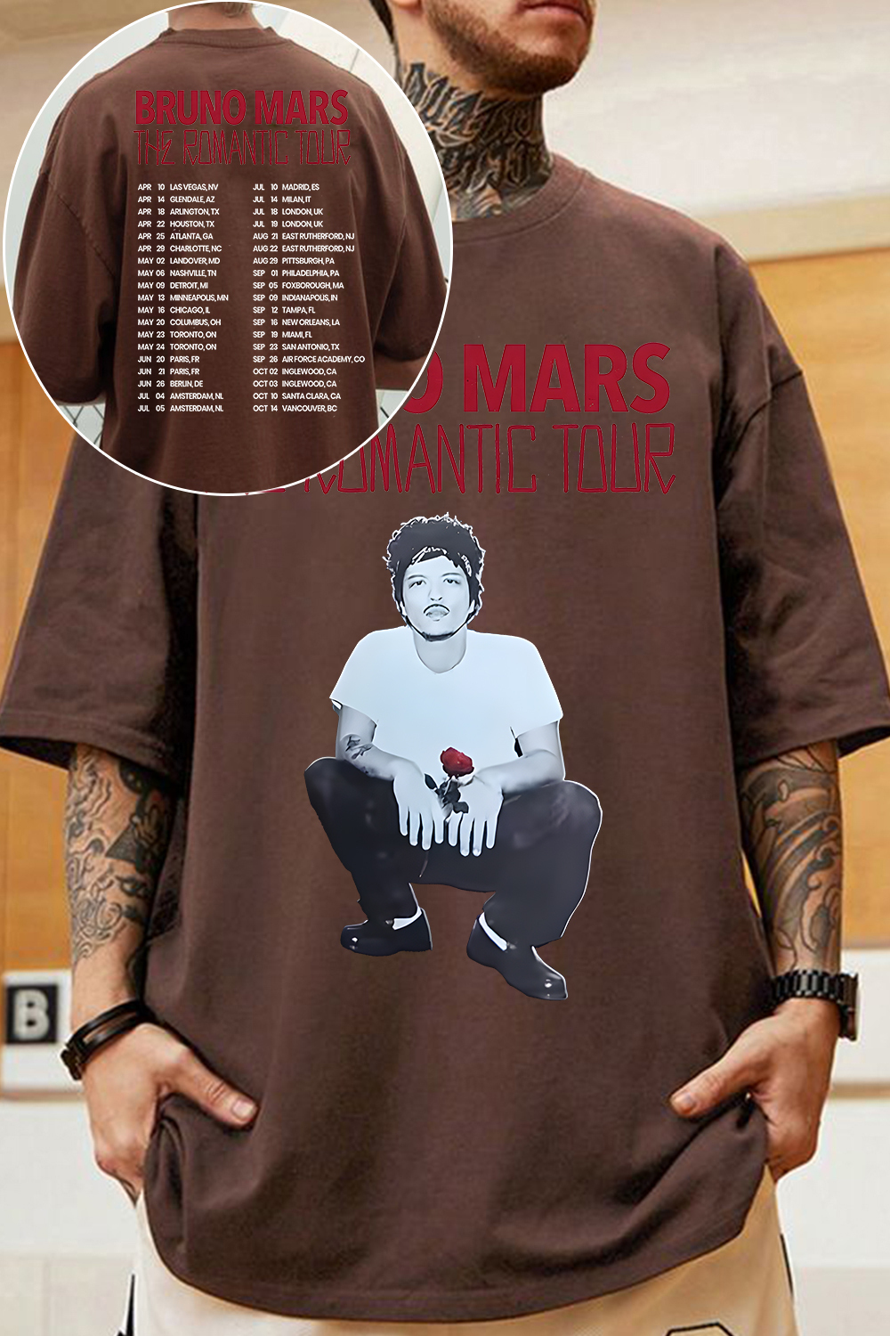 Bruno Mars Concert 2026 Tee