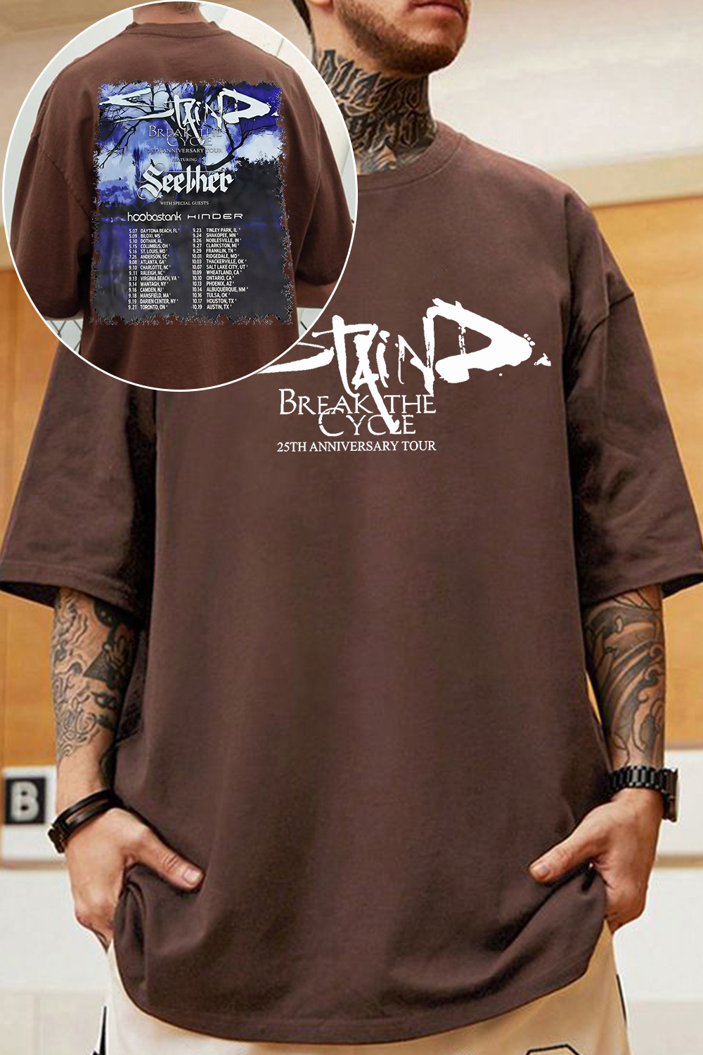 Staind Band Aaron Lewis Tee