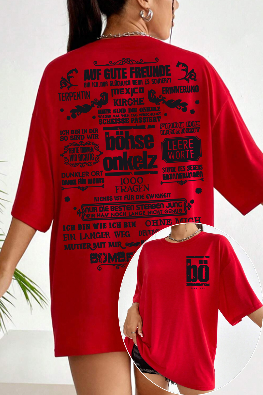 Böhse Onkelz 2-Sided Printed T-Shirt