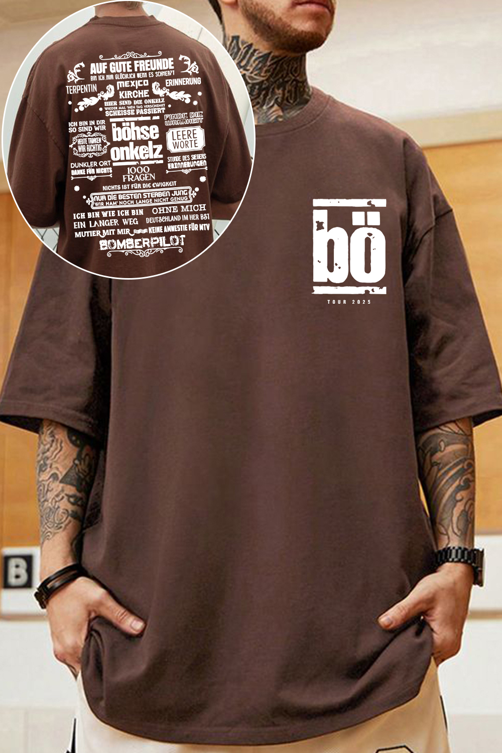 Böhse Onkelz 2-Sided Printed T-Shirt For Men