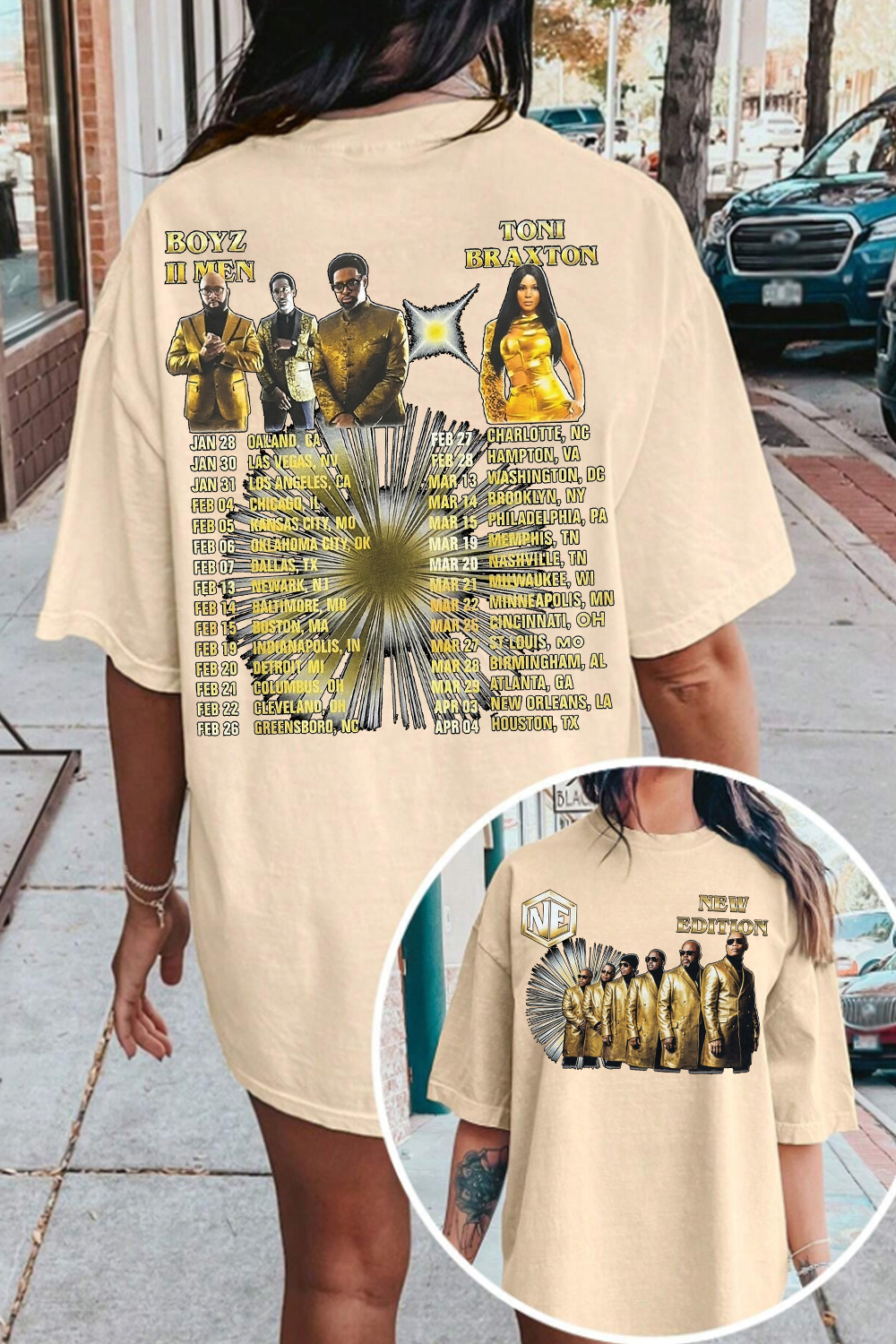 New Edition Way Tour 2026 Tee For Women