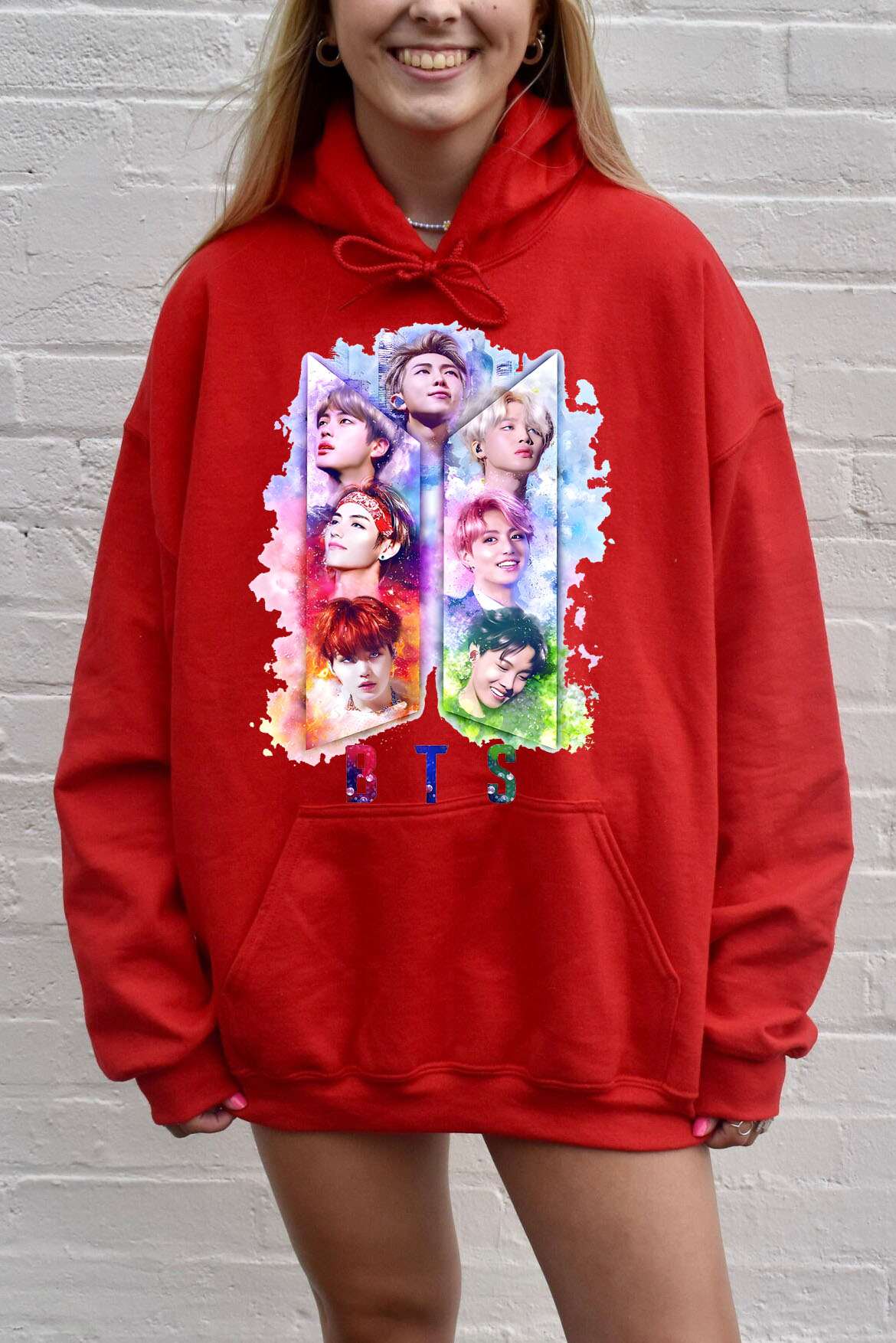 BTS Personalized Colorful Printed Hoodie