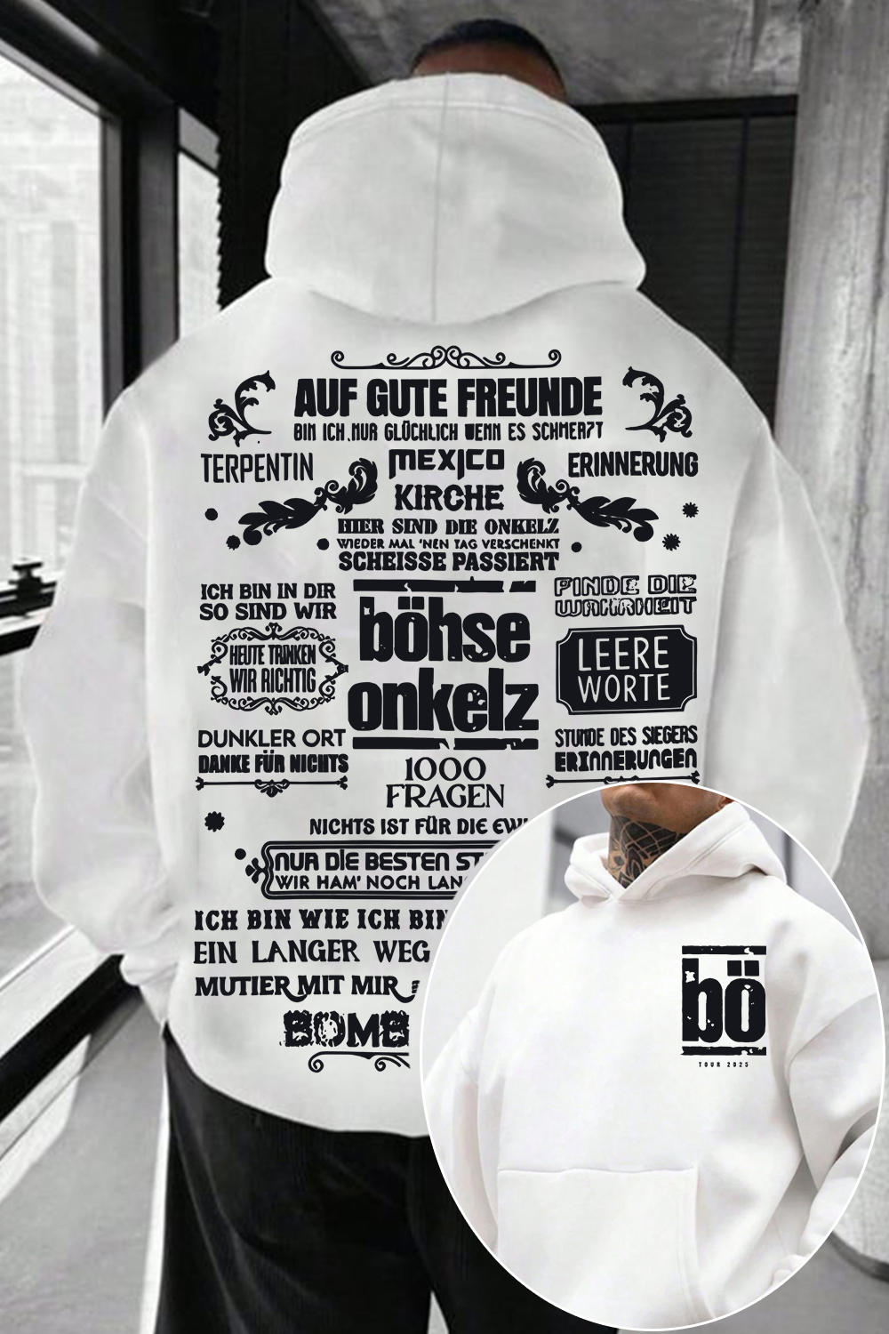 Bohse Onkelz 2-Sided Printed Hoodie