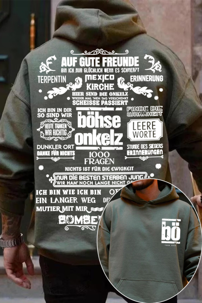 Bohse Onkelz 2-Sided Printed Hoodie