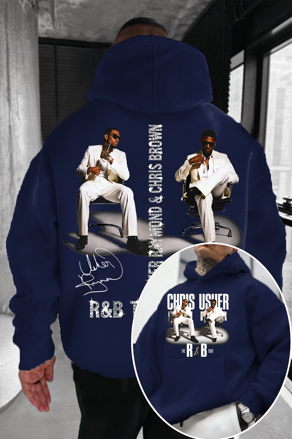CB & Usher Concert Hoodie
