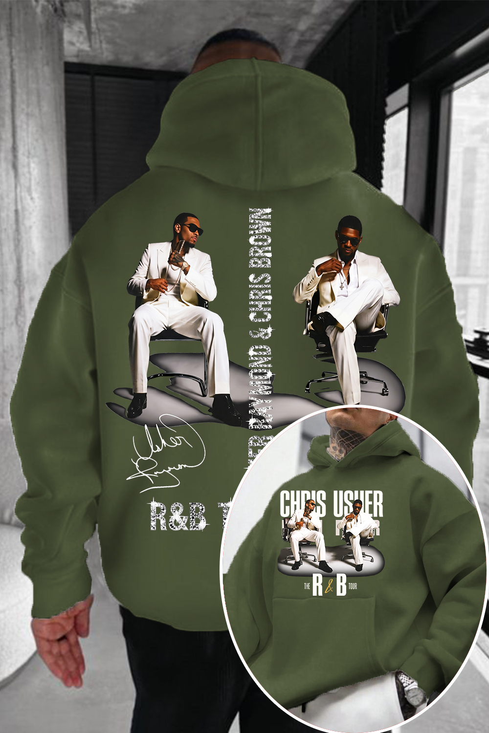 CB & Usher Concert Hoodie