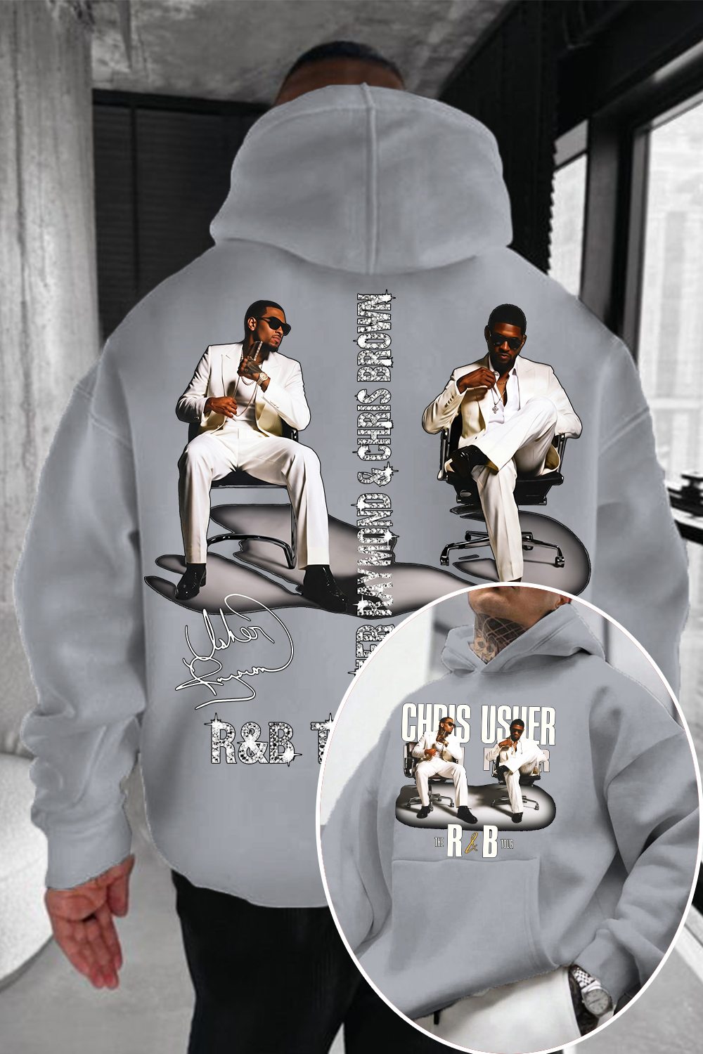 CB & Usher Concert Hoodie