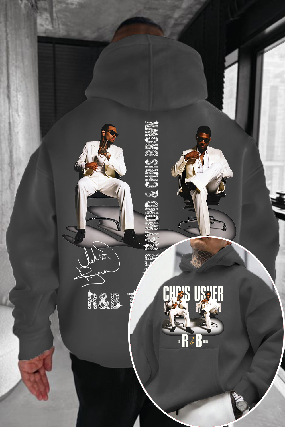 CB & Usher Concert Hoodie