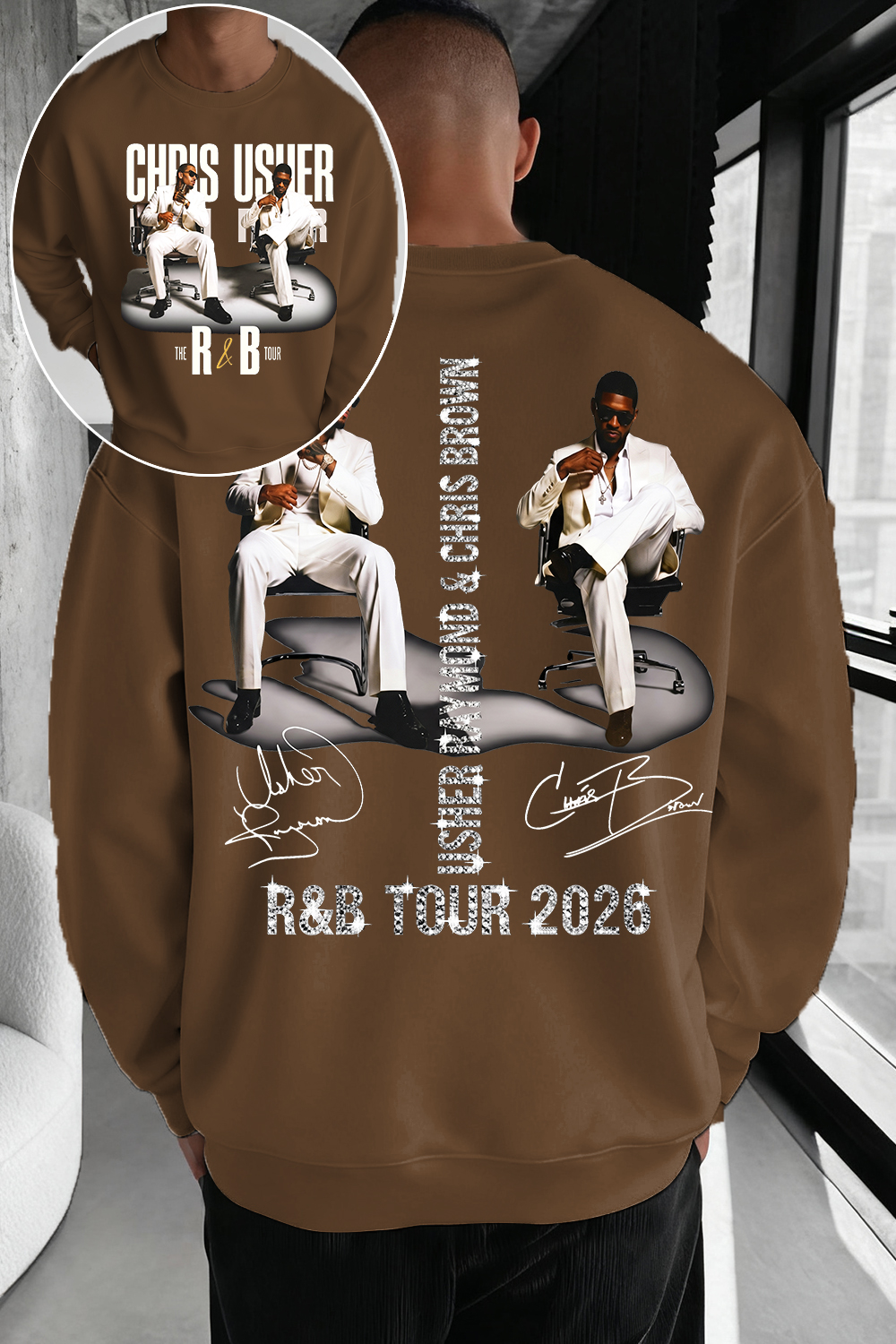 CB & Usher Concert Sweatshirt