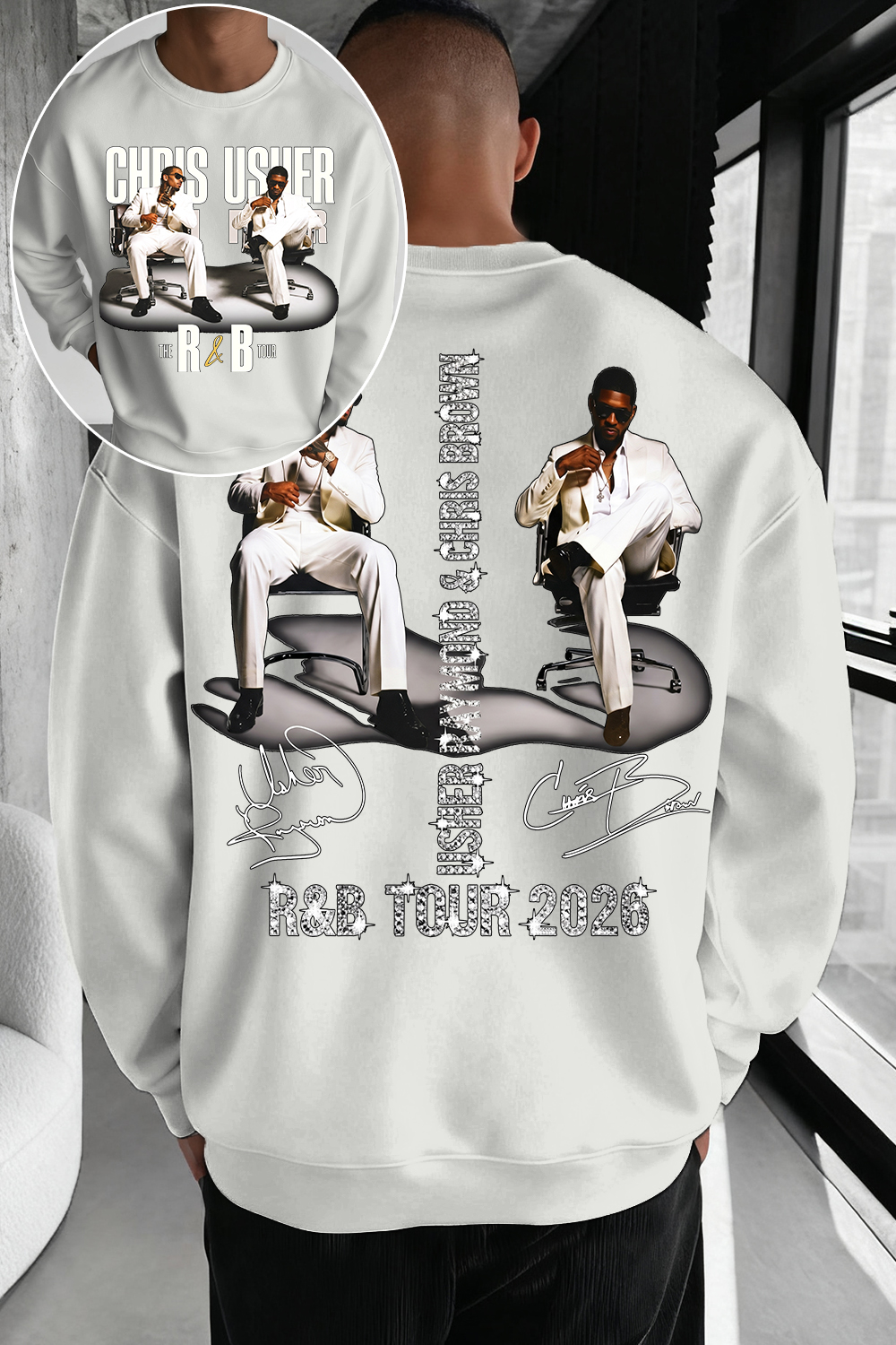 CB & Usher Concert Sweatshirt