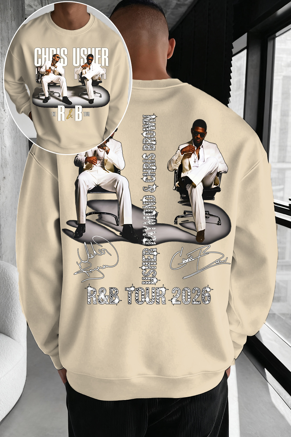 CB & Usher Concert Sweatshirt