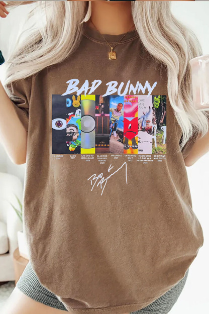 badbunny round neck T-shirt