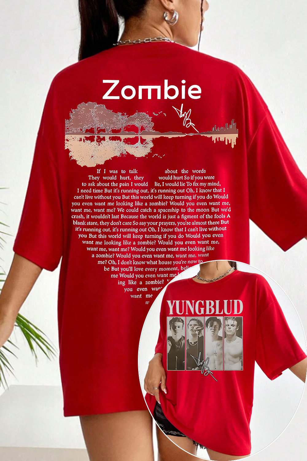 YungBlud Zombie Lyrics Shirt ❤️