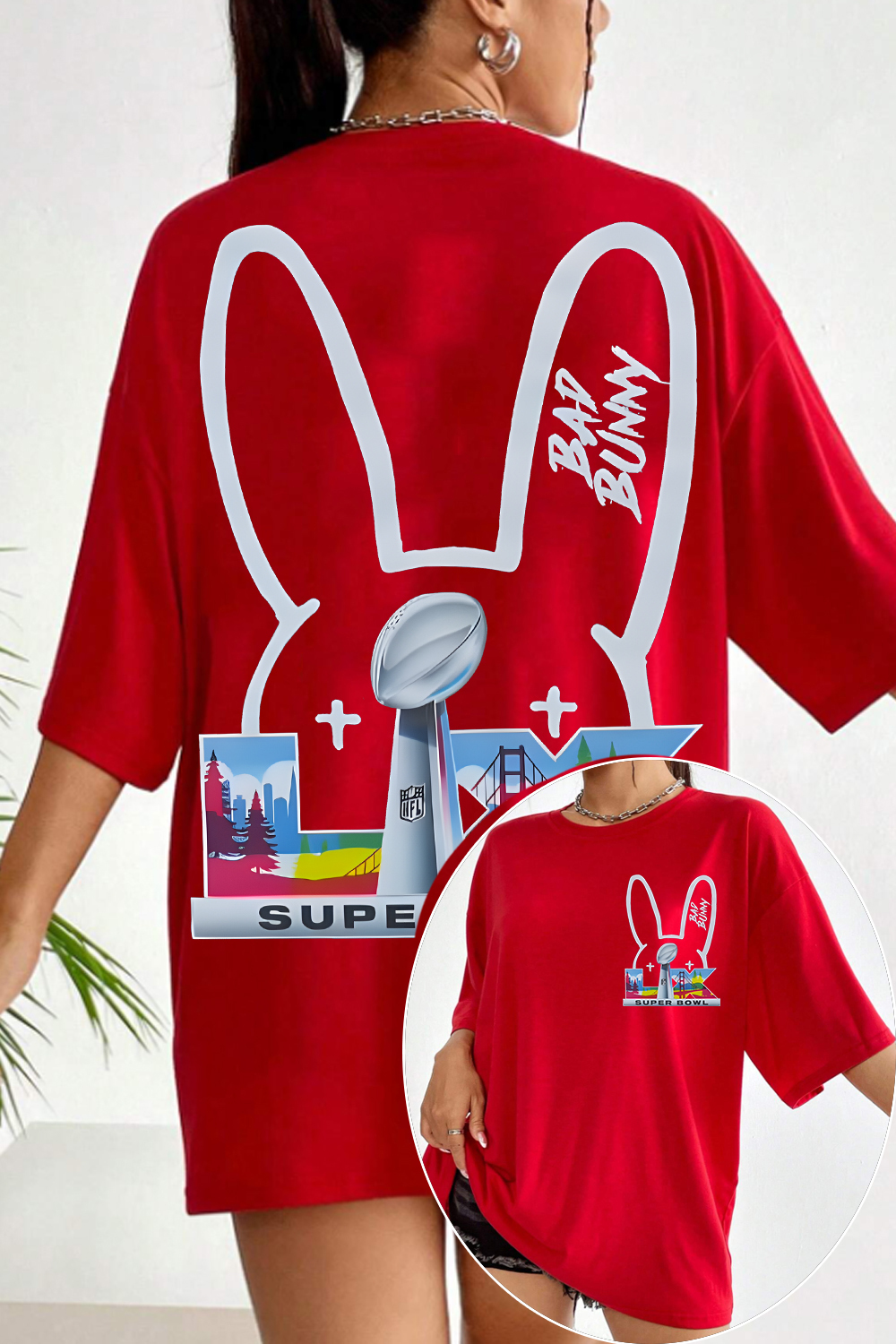 Superbowl 2026 Bad Bunny 🐰 Fan Women's Shirt