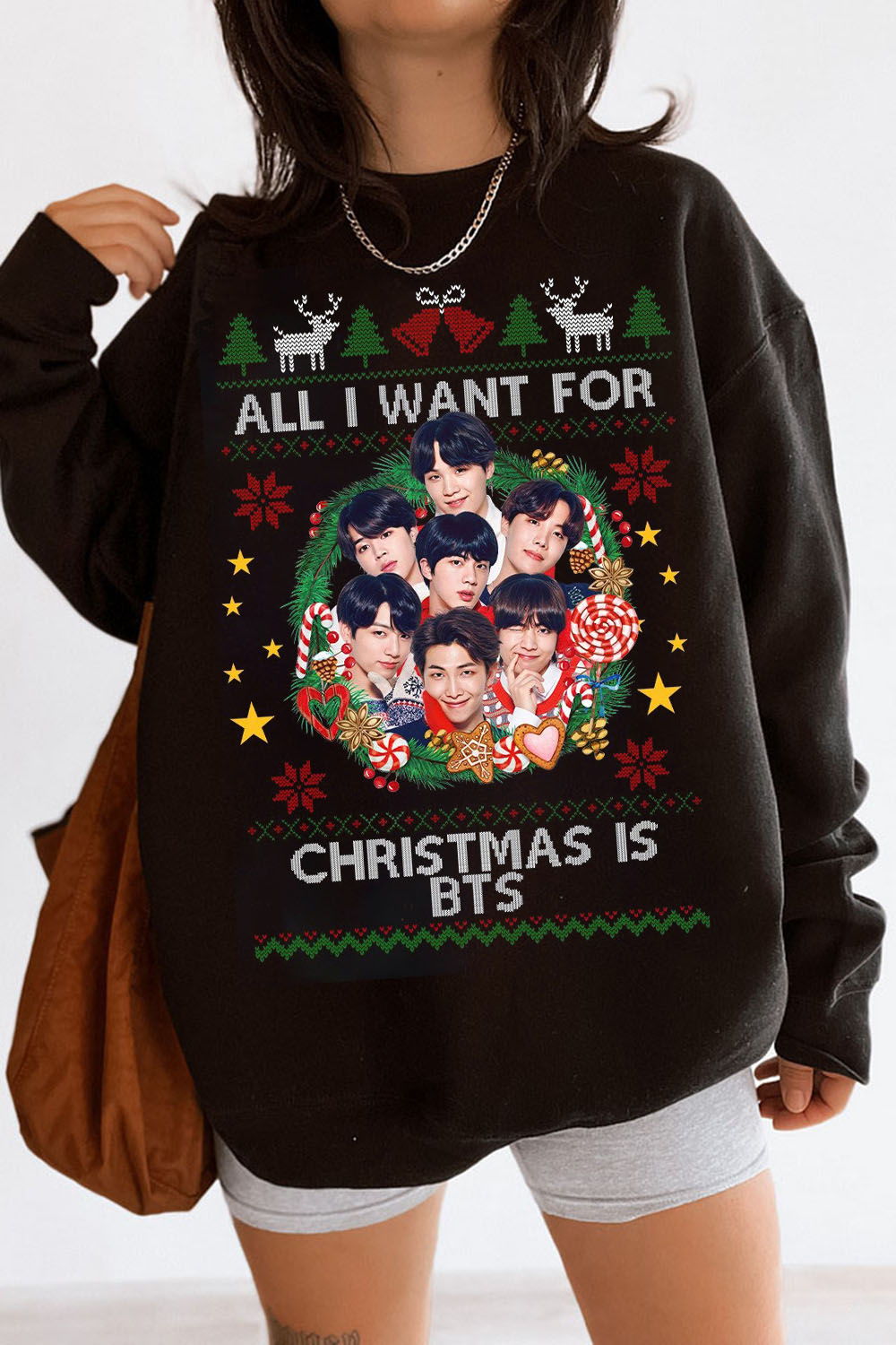 All I Want For Christmas Is BTS sweatshirt