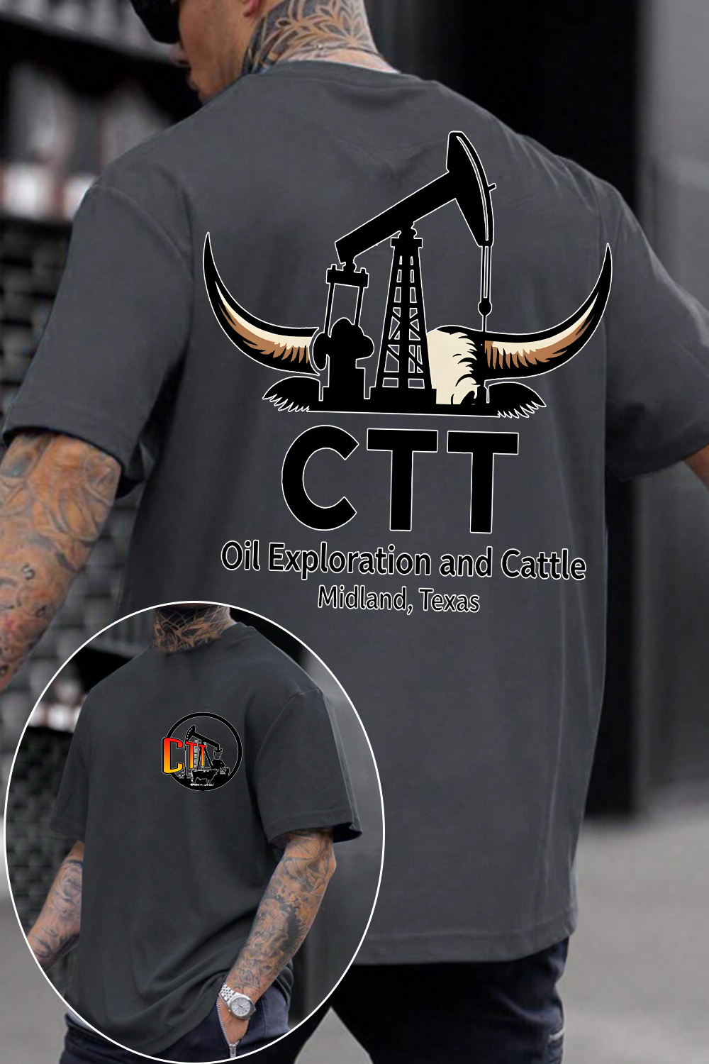 CTT Oil Exploration & Cattle Shirt For Men