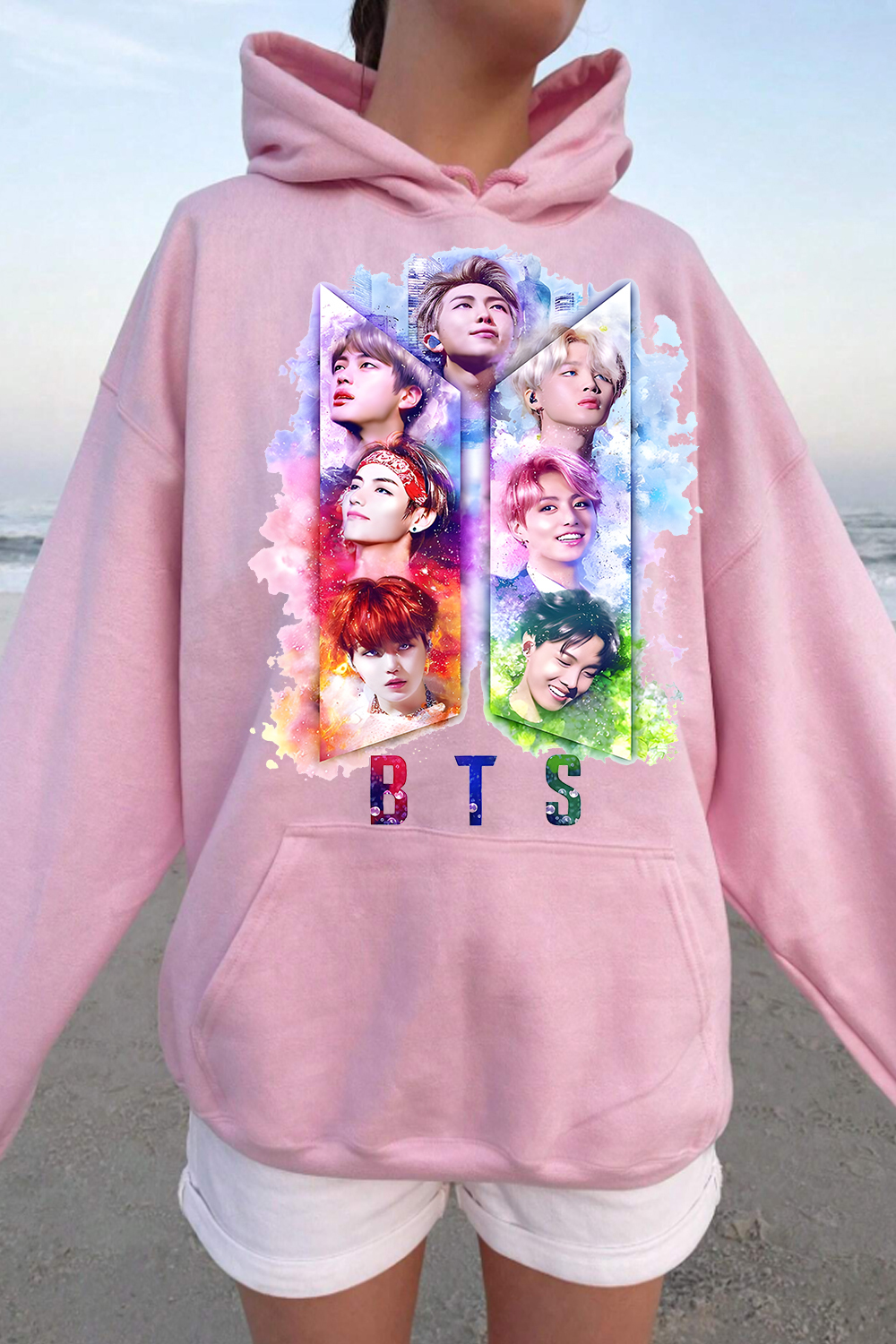BTS Personalized Colorful Printed Hoodie