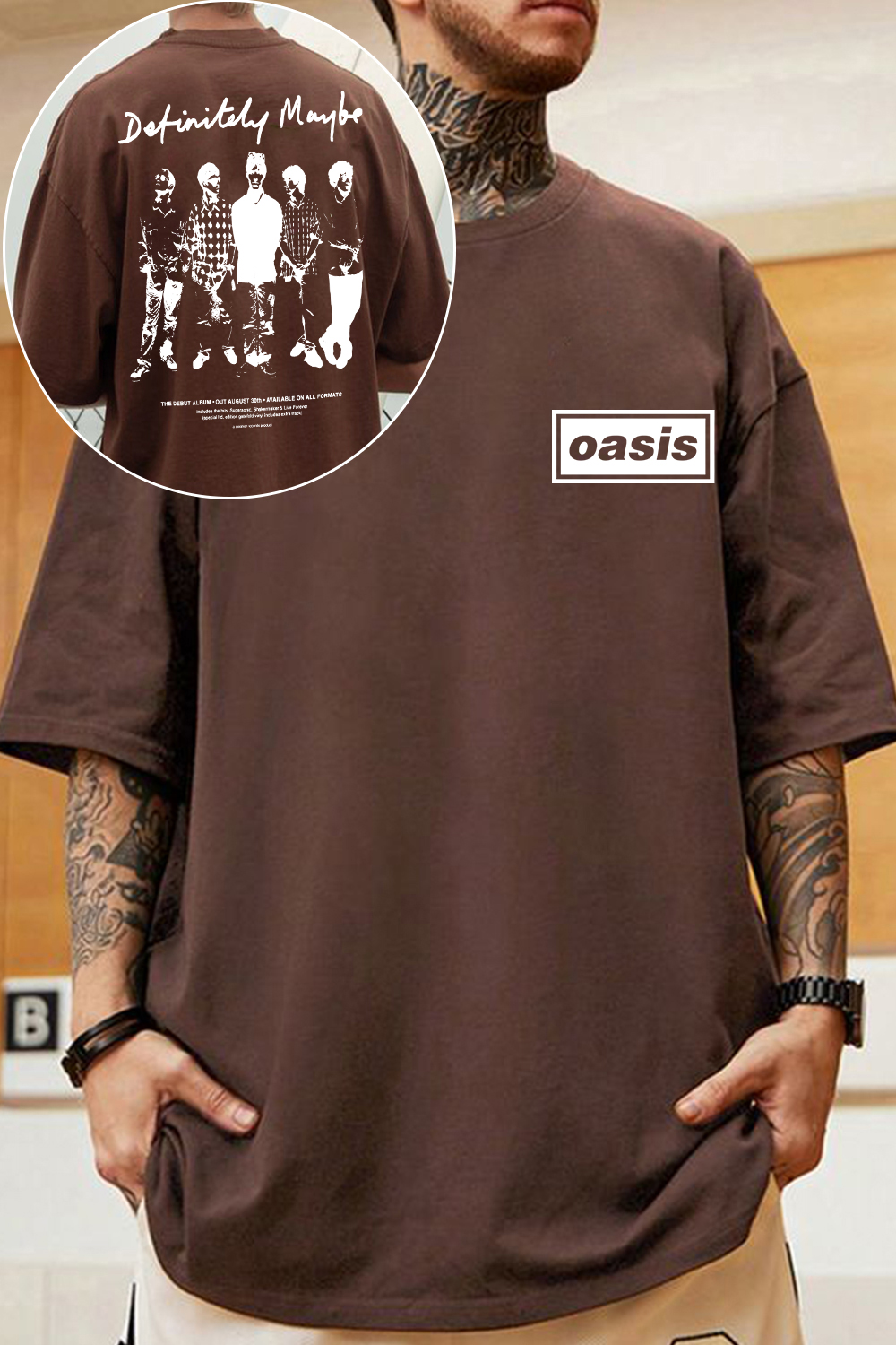 Oasis Unisex T Shirt Definitely Maybe Promo Official Reunion Tour 2025