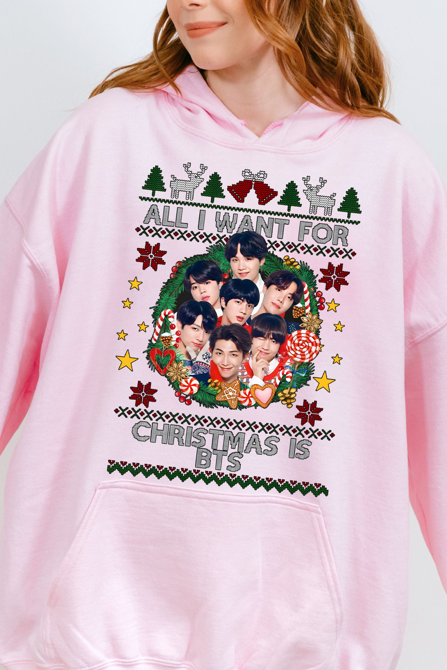 All I Want For Christmas Is BTS Hoodie