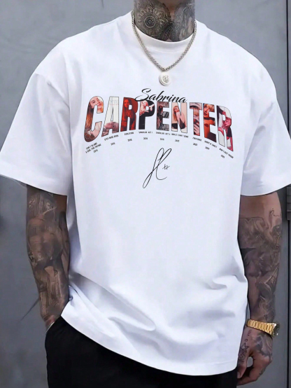 Vintage Sabrina Carpenter Album Shirt For Men