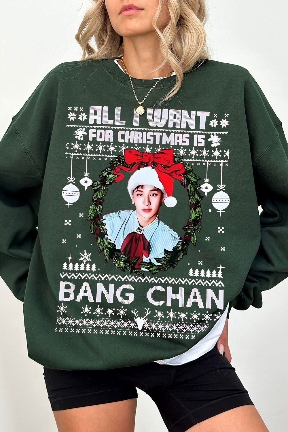 Bang Chan Christmas Sweatshirt 