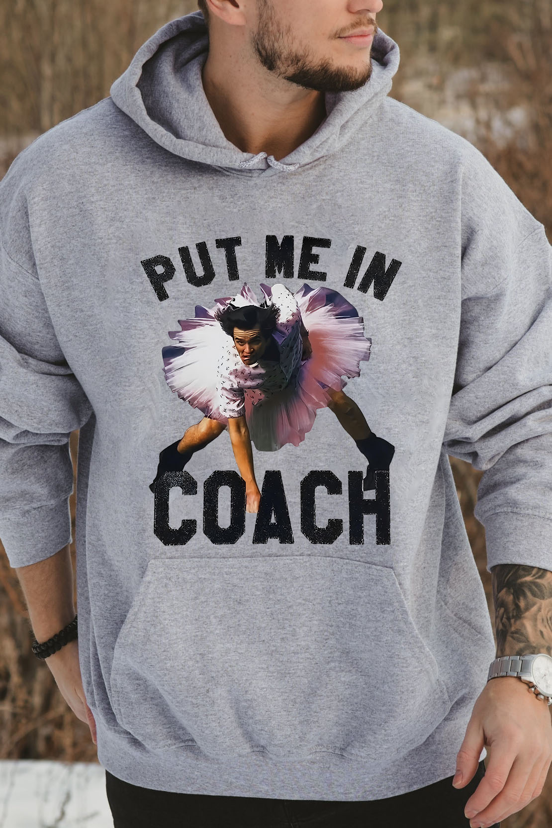 Ace Ventura Put Me In Coach Jim Carrey Funny Hoodie For Men