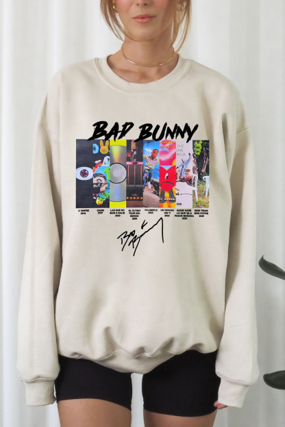 badbunny long sleeve sweatshirt