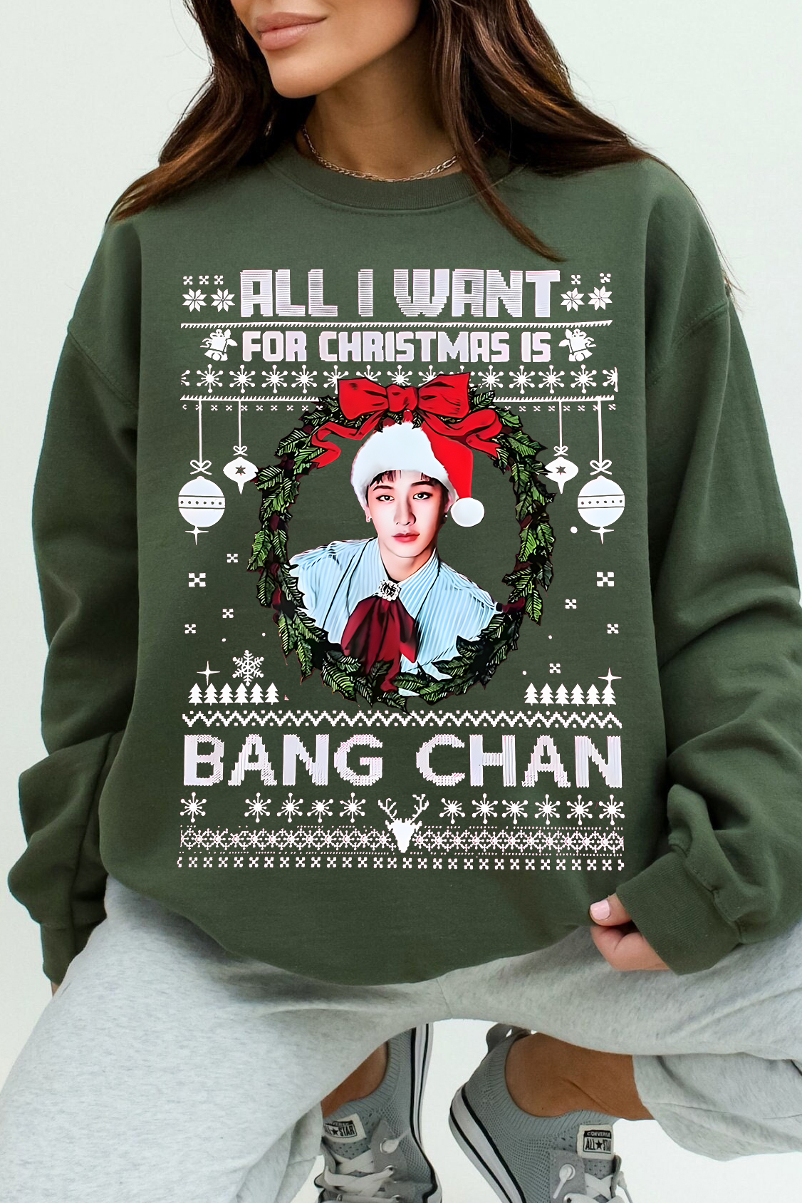  Bang Chan Christmas Sweatshirt 