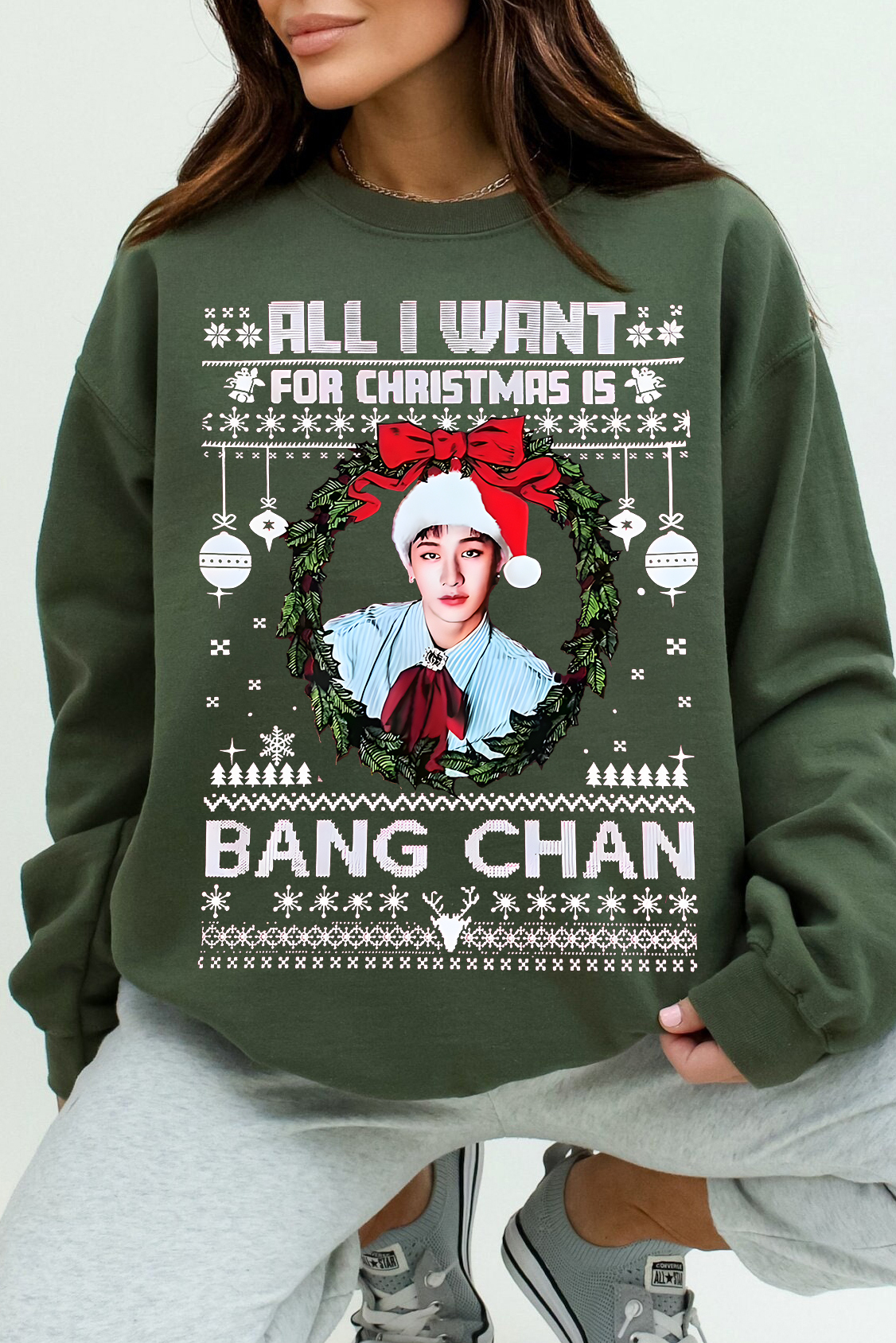  Bang Chan Christmas Sweatshirt 