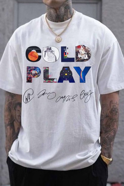 Coldplay Ablum tee
