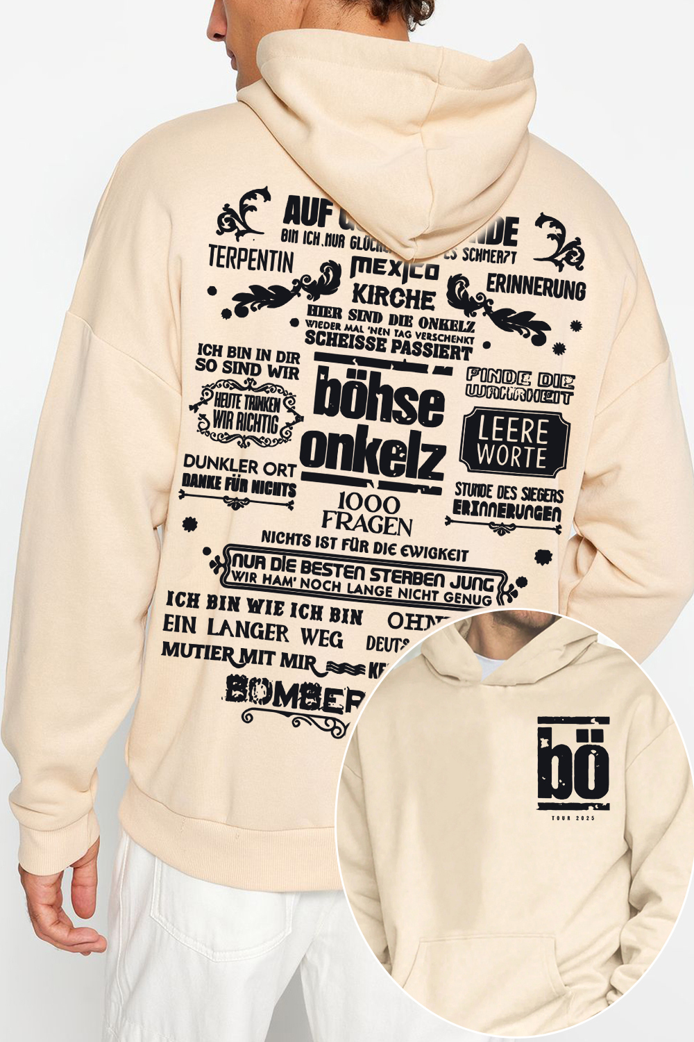 Bohse Onkelz 2-Sided Printed Hoodie