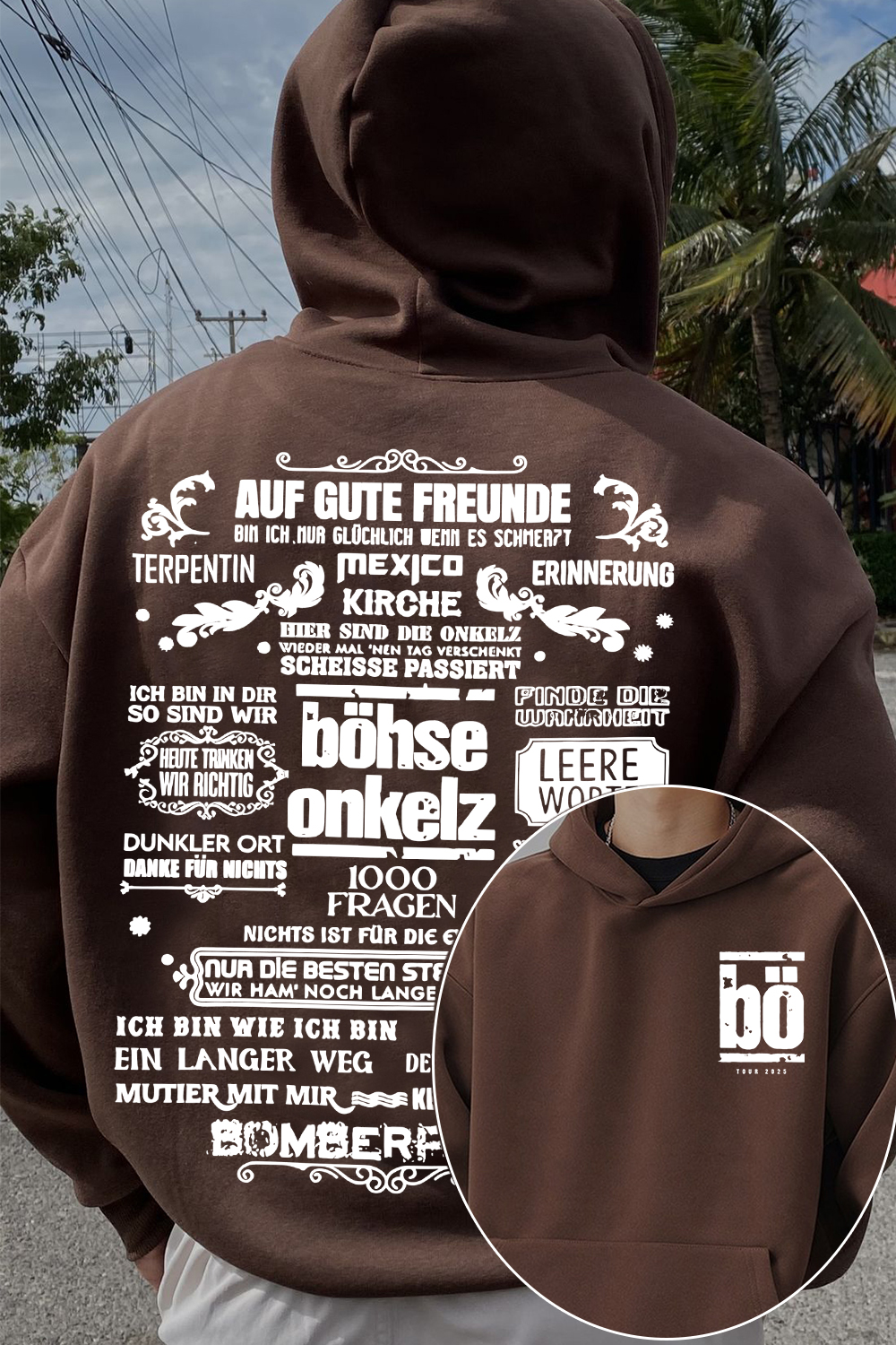 Bohse Onkelz 2-Sided Printed Hoodie