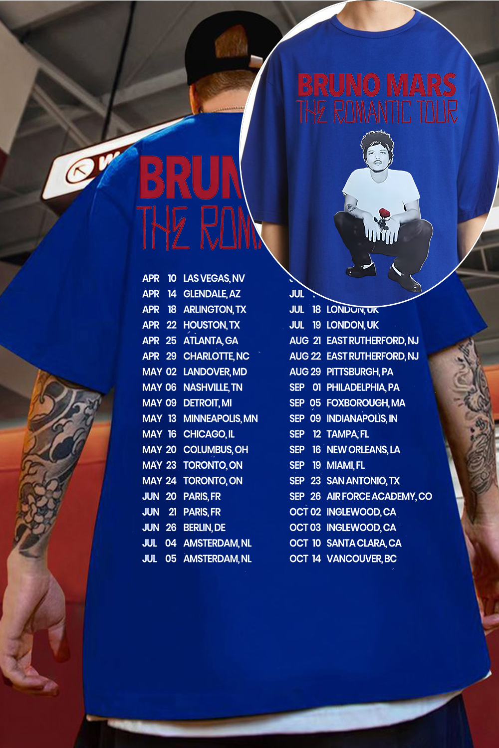 Bruno Mars Concert 2026 Tee