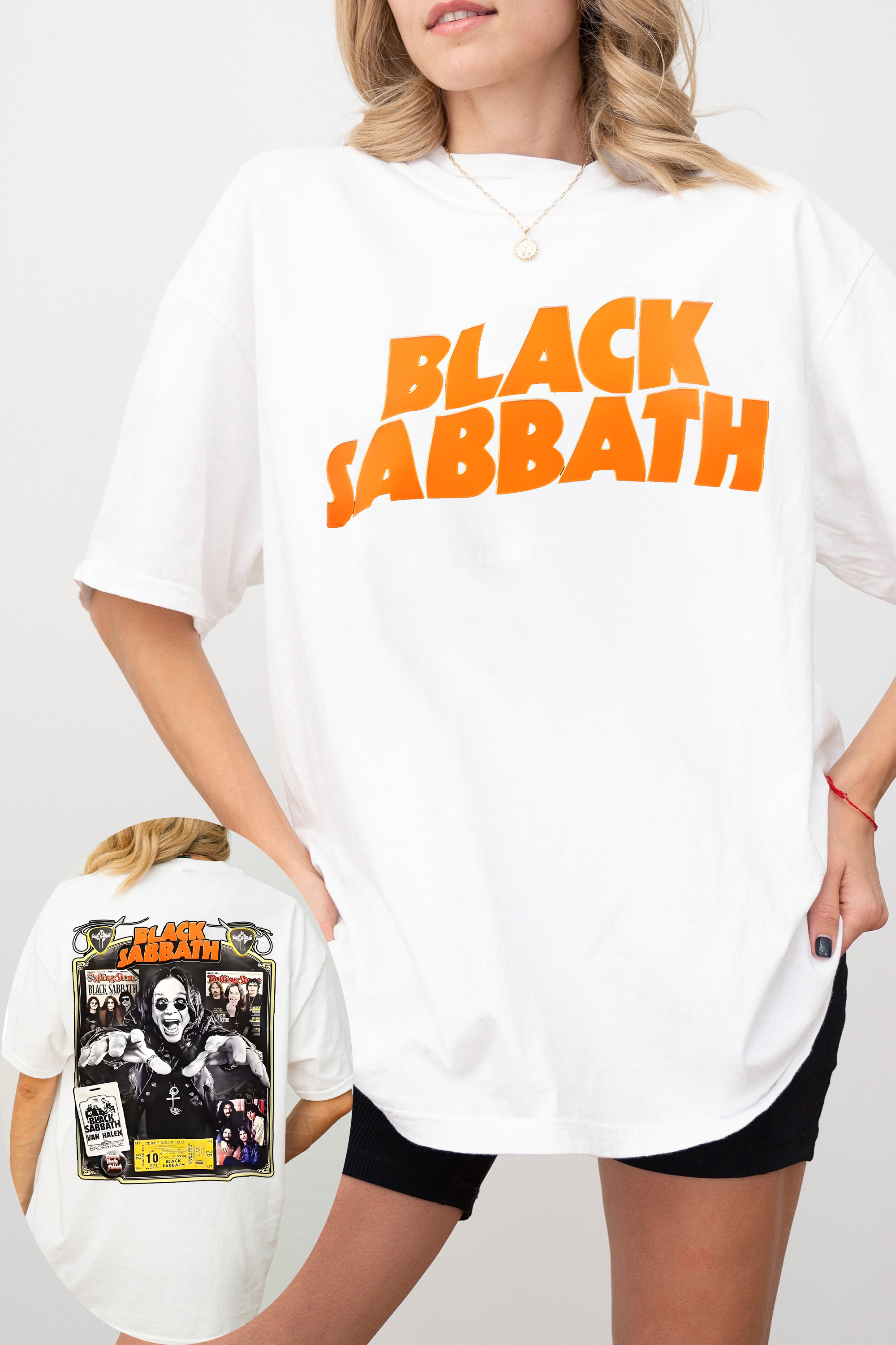 Blacksabbath Ozzyosbourne women tee