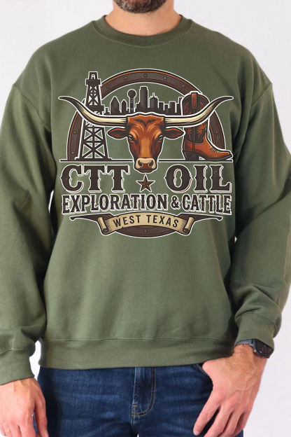 CTT Oil Exploration Cattle Sweatshirt