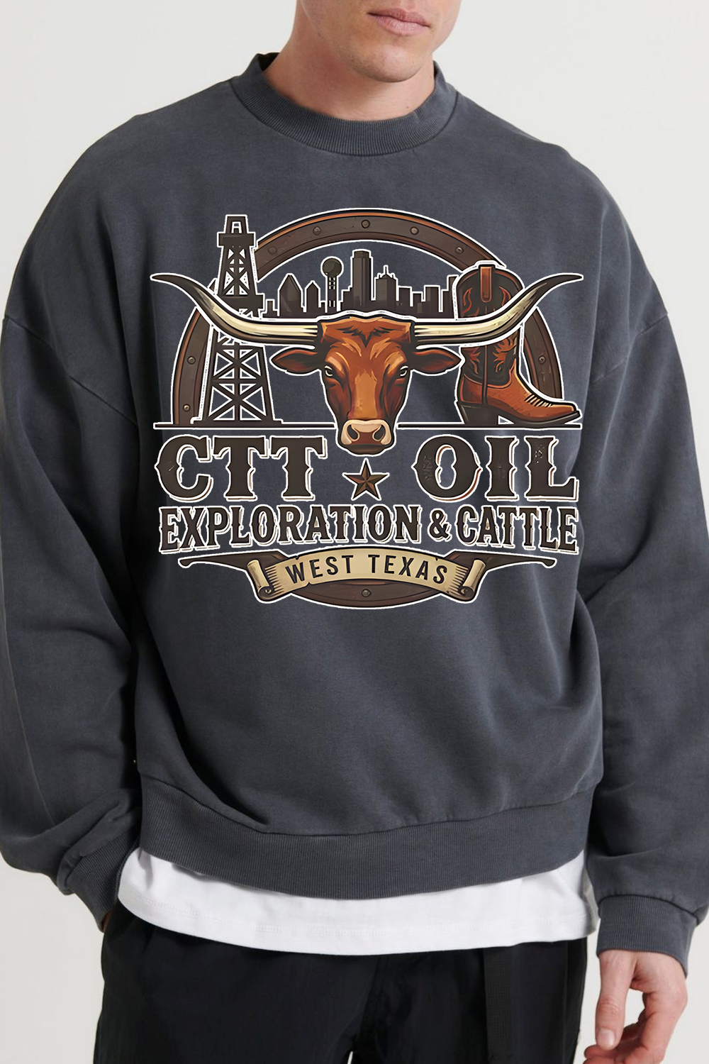 CTT Oil Exploration Cattle Sweatshirt