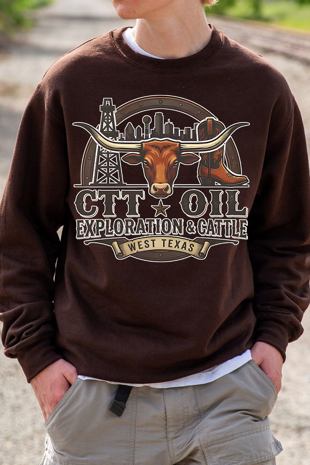 CTT Oil Exploration Cattle Sweatshirt