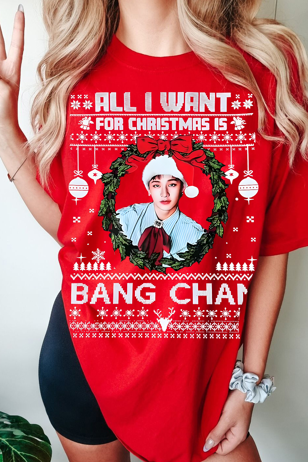 Bang Chan Christmas Women Shirt