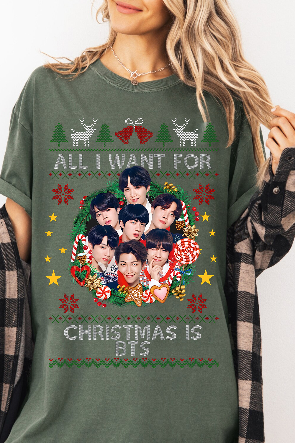 All I Want For Christmas Is BTS Women Shirt